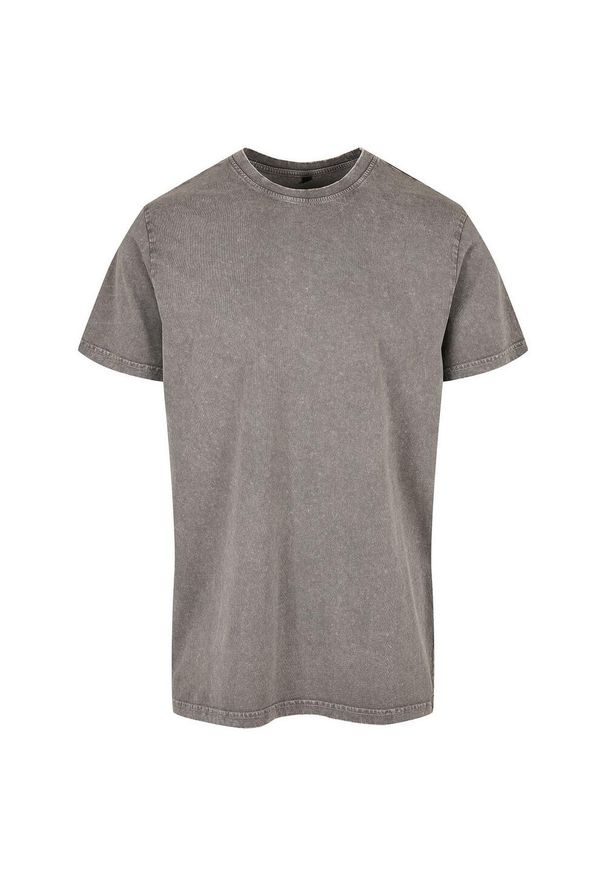 BUILD YOUR BRAND - Koszulka Z Okrągłym Dekoltem Dla Dorosłych Unisex Acid Wash. Kolor: szary