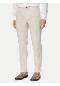 JOOP! Spodnie garniturowe Hank 30102982 Beżowy jasny Slim Fit. Kolor: beżowy #1