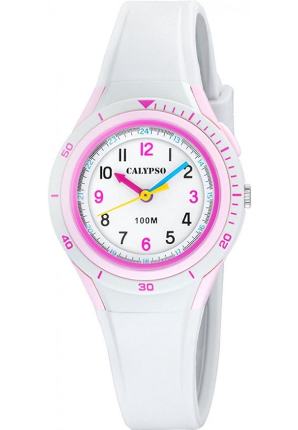 Calypso Zegarek dla dzieci Calypso K5856-1 biały pasek. Kolor: biały