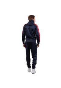 Givova Roma dres z kapturem polarfleece L. Kolor: czerwony, niebieski, wielokolorowy. Materiał: dresówka. Sport: fitness, piłka nożna