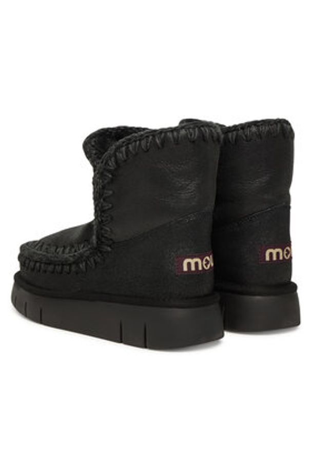 Mou Śniegowce MU.FW531002B Czarny. Kolor: czarny. Materiał: zamsz, skóra