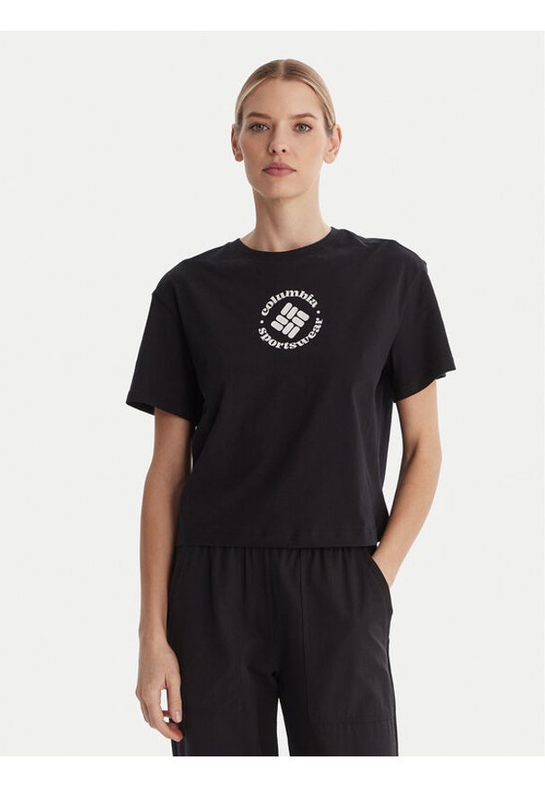 columbia - Columbia T-Shirt Rolling Bend™ 2119991 Czarny Regular Fit. Kolor: czarny. Materiał: bawełna