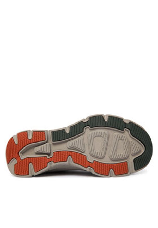 skechers - Skechers Sneakersy D'Lux Walker 2.0 232953 OLOR Khaki. Kolor: brązowy. Materiał: skóra