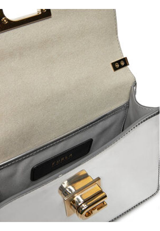 Furla Torebka BAFKACO BX2052 Y3000 Srebrny. Kolor: srebrny. Materiał: skórzane