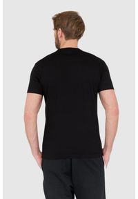 DSQUARED2 Czarny t-shirt męski z dużym logo icon. Kolor: czarny