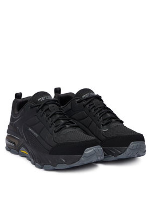 skechers - Skechers Trekkingi Max Protect 237672 BKCC Czarny. Kolor: czarny. Materiał: skóra. Sport: turystyka piesza