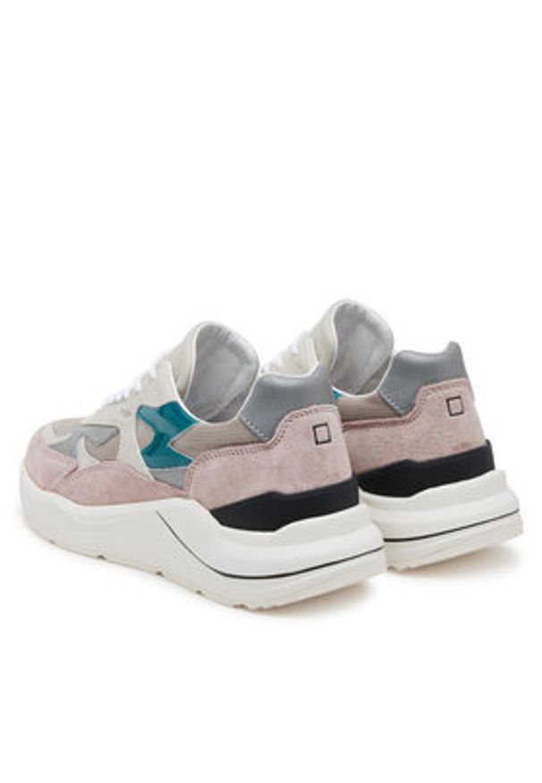 D.A.T.E. Sneakersy Fuga Reflex W421-FG-RX Beżowy. Kolor: beżowy. Materiał: zamsz, skóra