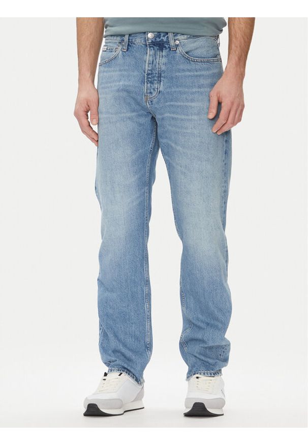 Calvin Klein Jeans Jeansy J30J327507 Niebieski Straight Fit. Kolor: niebieski