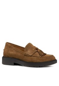 Geox Mokasyny D Spherica Ec1 D26QRC 00022 C6372 Brązowy. Kolor: brązowy. Materiał: zamsz, skóra #4