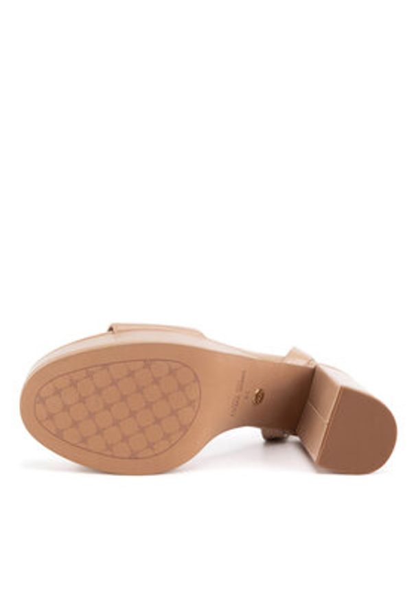 Nine West Sandały R25SS04320 Beżowy. Kolor: beżowy. Materiał: materiał, syntetyk