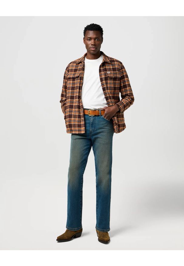 Wrangler - MESKIE SPODNIE WRANGLER WRANCHER FADED 112373030