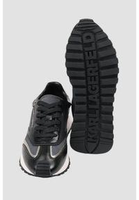 Karl Lagerfeld - KARL LAGERFELD Czarne damskie sneakersy KAIRO NFT Peep Lo Lace, Rozmiar 41. Kolor: czarny. Materiał: materiał #3