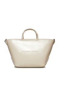 Tommy Jeans Torebka Tjw Ess Must Mini Tote Seasonal AW0AW16268 Écru. Materiał: skórzane #1