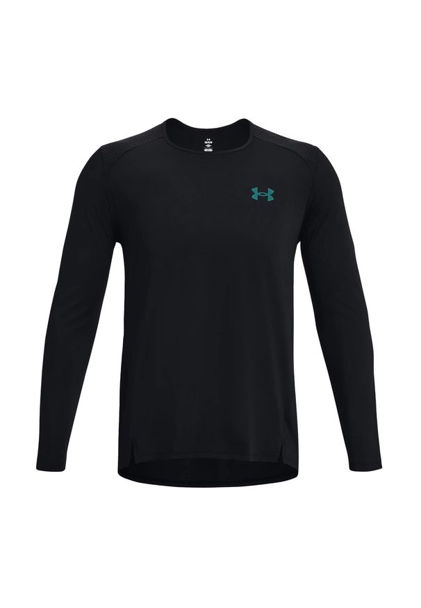 Koszulka fitness męska Under Armour Armourprint z długim rękawem. Kolor: czarny. Długość rękawa: długi rękaw. Długość: długie. Sport: fitness