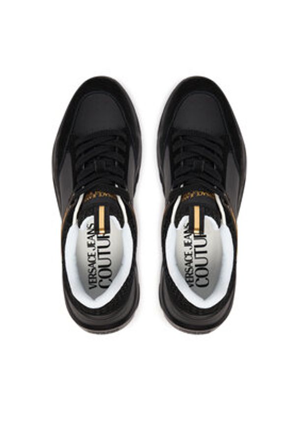Versace Jeans Couture Sneakersy 80YA3SC2 Czarny. Kolor: czarny. Materiał: materiał
