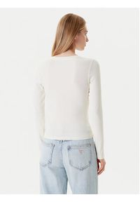 Guess Jeans Bluzka W5YP38 KA0H1 Écru Slim Fit. Materiał: bawełna #4