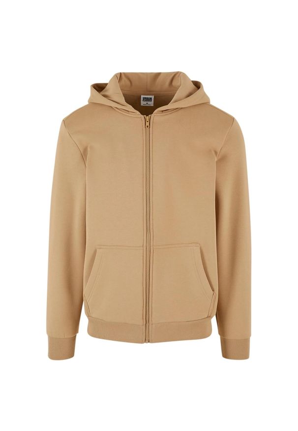 Urban Classics - Bluza Męska Cozy Full Zip. Kolor: beżowy