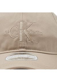 Calvin Klein Jeans Czapka z daszkiem Monogram K60K606624 Beżowy. Kolor: beżowy. Materiał: materiał, bawełna #3