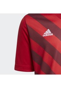 Adidas - Entrada 22 Graphic Jersey. Kolor: czerwony. Materiał: jersey. Sport: piłka nożna