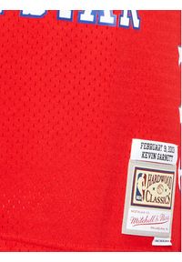 Mitchell & Ness Tank top SMJY5296 Czerwony Regular Fit. Kolor: czerwony. Materiał: syntetyk