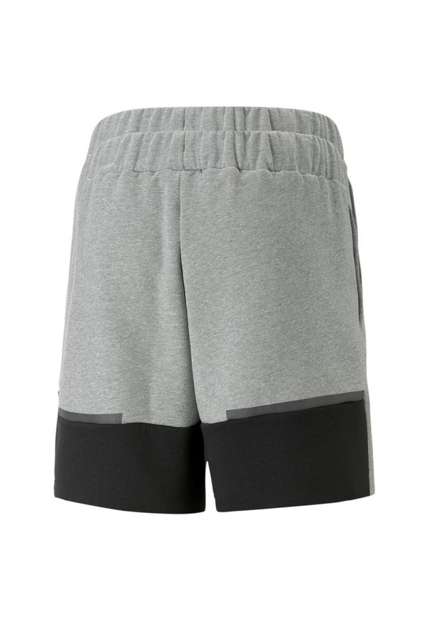 Spodenki Puma Teamcup Casual dziecięce, szare, 2XL. Okazja: na co dzień. Kolor: szary, czarny, wielokolorowy. Materiał: bawełna. Styl: casual