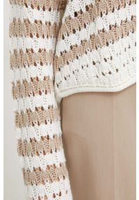 Answear Lab sweter damski kolor brązowy. Kolor: brązowy. Materiał: dzianina. Wzór: ze splotem. Styl: wakacyjny #5