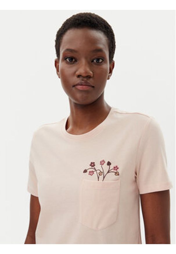 only - ONLY T-Shirt Polly 15317989 Różowy Regular Fit. Kolor: różowy. Materiał: bawełna