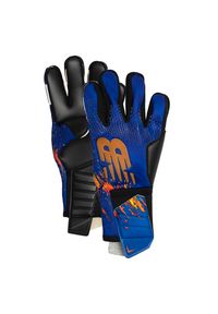 Rękawice bramkarskie New Balance GK13034MIBI – niebieskie. Kolor: niebieski. Materiał: poliester. Sport: fitness