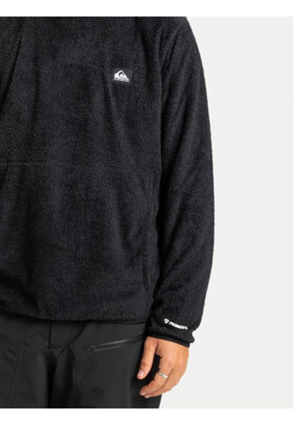 Quiksilver Polar Warm Up Hoodie EQYPF03079 Czarny Regular Fit. Kolor: czarny. Materiał: syntetyk