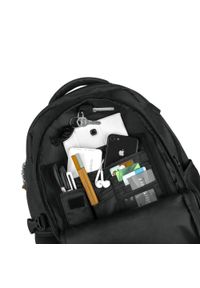 Smart Pack - Plecak Grafitowy Męski, Kieszeń na Laptopa, Sportowy, Regulowane Zapięcie, z Portem USB -SMART PACK. Kolor: szary. Materiał: poliester. Styl: sportowy #4