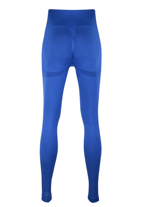 BESHAPED - Legginsy Modelujące - Power Up! Bezszwowe. Kolor: niebieski. Materiał: nylon