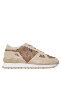 Guess Sneakersy FMTTRE ELL12 Beżowy. Kolor: beżowy. Materiał: zamsz, skóra