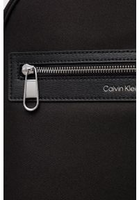Calvin Klein Plecak męski kolor czarny duży gładki. Kolor: czarny. Materiał: poliester. Wzór: gładki #4