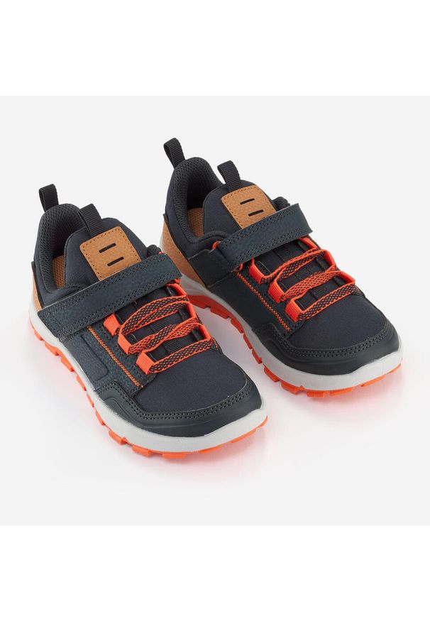 quechua - Buty turystyczne dla dzieci Quechua MH500 niskie. Kolor: pomarańczowy, wielokolorowy, szary, brązowy. Materiał: materiał, syntetyk, tkanina. Sport: turystyka piesza