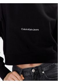 Calvin Klein Jeans Bluza J20J220689 Czarny Relaxed Fit. Kolor: czarny. Materiał: syntetyk, bawełna #5