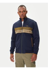 Aeronautica Militare Bluza 252FE2066UP00350 Granatowy Regular Fit. Kolor: niebieski. Materiał: bawełna
