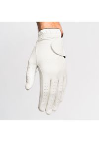 INESIS - Rękawica do golfa męska Inesis Soft 500 dla praworęcznych. Kolor: biały. Materiał: materiał, skóra. Sport: golf