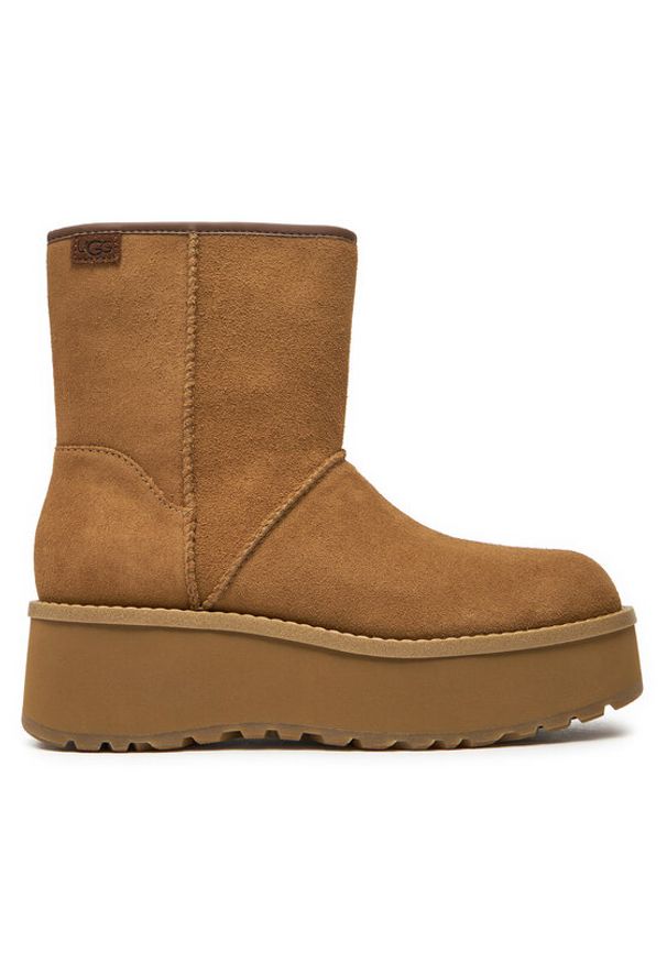 Ugg Botki W Cityfunc Mid 1158196 Brązowy. Kolor: brązowy. Materiał: skóra