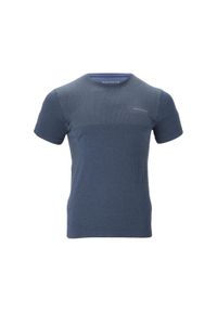ENDURANCE - Koszulka treningowa męska Endurance Jaro Melange Seamless S/S. Kolor: szary, niebieski, wielokolorowy. Sport: fitness #1