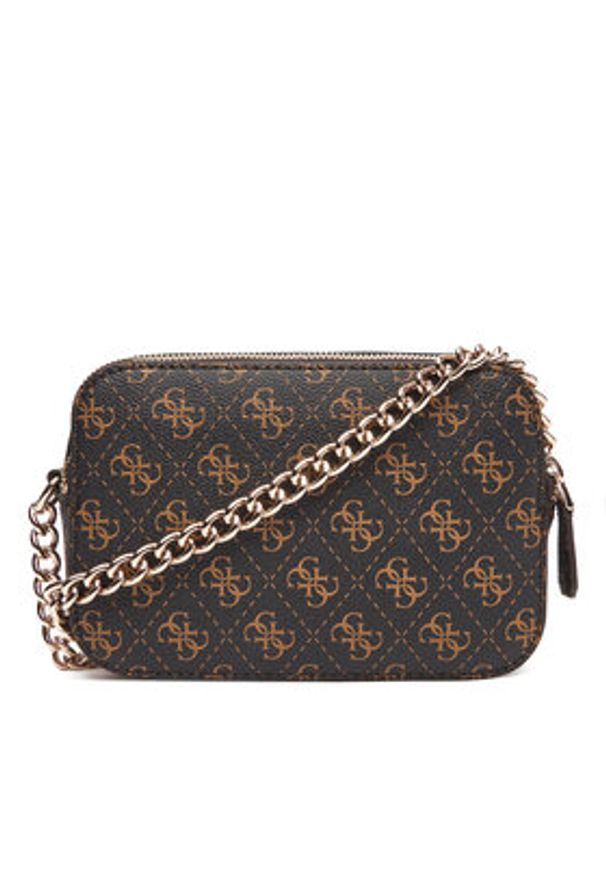 Guess Torebka Noelle II HWQG96 72140 Brązowy. Kolor: brązowy. Materiał: skórzane