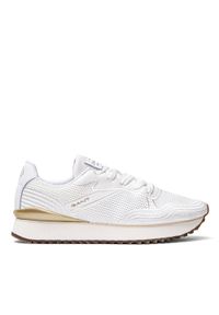 GANT - Sneakersy damskie białe Gant Bevinda. Kolor: biały. Materiał: materiał #1