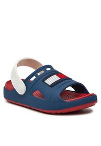 TOMMY HILFIGER - Tommy Hilfiger Sandały T3X2-33440-0083 S Granatowy. Kolor: niebieski #6