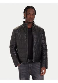 JOOP! Kurtka skórzana 262001980000867 Czarny Regular Fit. Kolor: czarny. Materiał: skóra #1