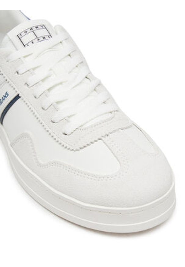 Tommy Jeans Sneakersy The Greenwich Leather EM0EM01524 Beżowy. Kolor: beżowy. Materiał: skóra, zamsz