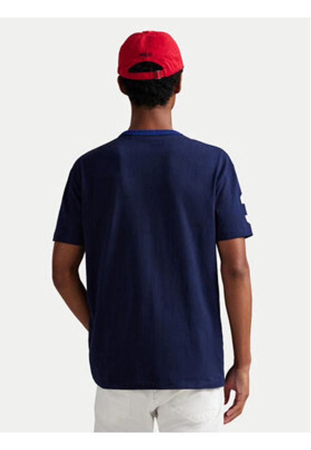 Polo Ralph Lauren T-Shirt 710981767003 Granatowy Regular Fit. Typ kołnierza: polo. Kolor: niebieski. Materiał: bawełna