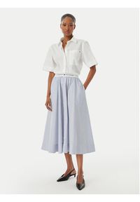 TOMMY HILFIGER - Tommy Hilfiger Koszula WW0WW48899 Biały Relaxed Fit. Kolor: biały. Materiał: bawełna #4