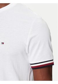 TOMMY HILFIGER - Tommy Hilfiger T-Shirt MW0MW36452 Biały Regular Fit. Kolor: biały. Materiał: bawełna