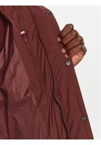 TOMMY HILFIGER - Tommy Hilfiger Kurtka puchowa MW0MW36569 Bordowy Regular Fit. Kolor: czerwony. Materiał: syntetyk #2