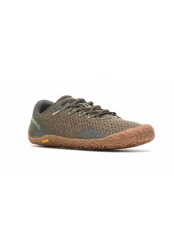 Buty do biegania męskie Merrell Vapor Glove 6. Kolor: brązowy. Materiał: materiał, syntetyk. Szerokość cholewki: normalna