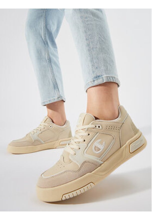 Champion Sneakersy Z80 Low Low Cut Shoe S11665-CHA-YS085 Beżowy. Kolor: beżowy. Materiał: skóra